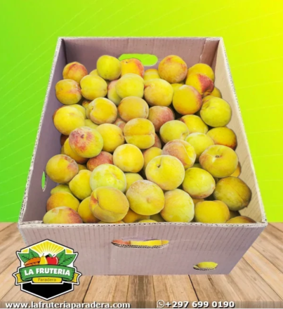 Duraznos caja abierta