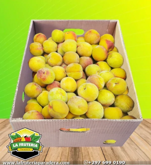 Duraznos caja abierta