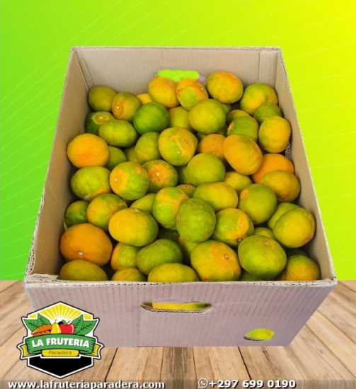 Mandarinas caja abierta