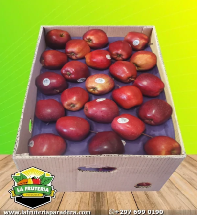 Manzanas Rojas caja abierta